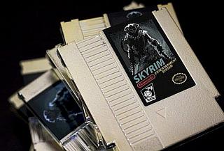 Golden Skyrim NES Cart