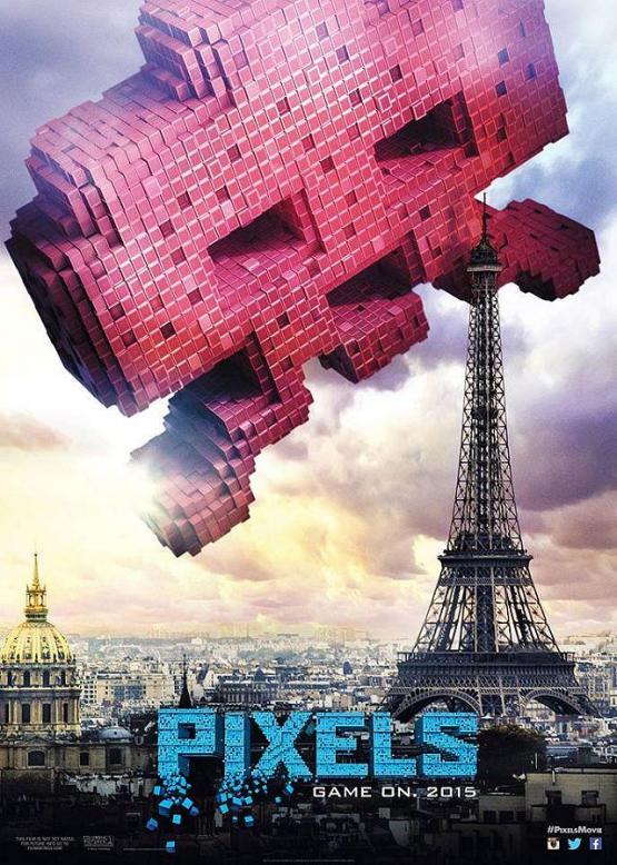 Pixels poster (Space Invaders)