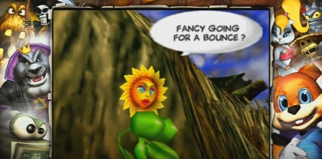 Conker's Bad Fur Day - Big Breastes Sunflower scene