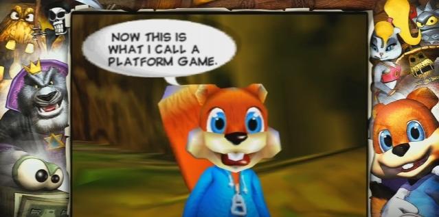 Conker's Bad Fur Day - Big Breastes Sunflower scene