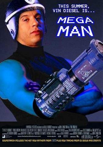 Mega Man - Vin Diesel - fake movie poster