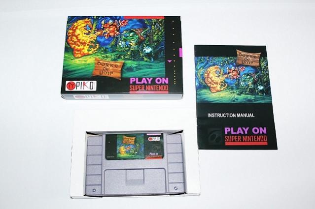 Dorke and Ymp - Super Nintendo - box - cartridge - manual