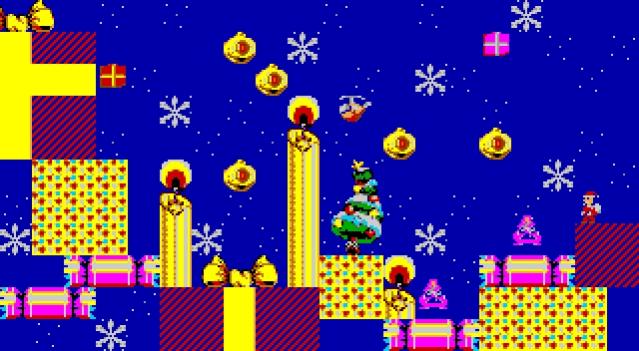 Elves' Dreamland - Amiga homebrew platform Xmas 2015