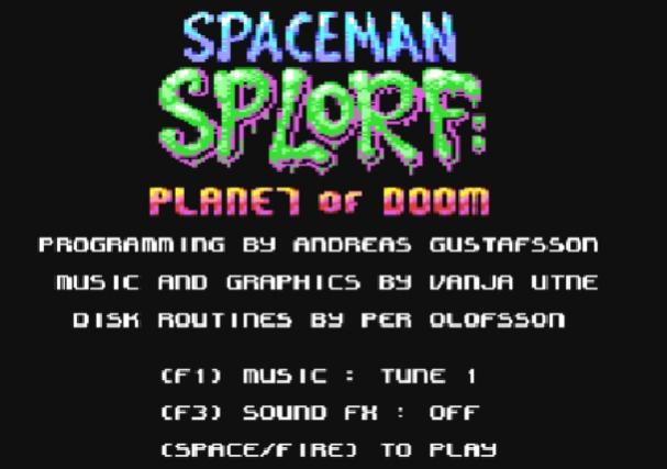 Spaceman Splorf: Planet of Doom (Commodore 64)