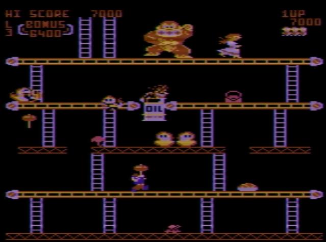 Donkey Kong - Atari 8-bit Arcade hack