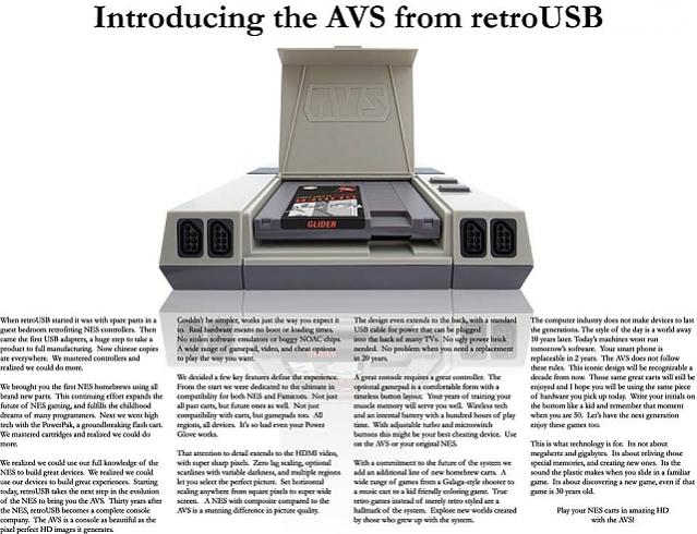 retro USB AVS