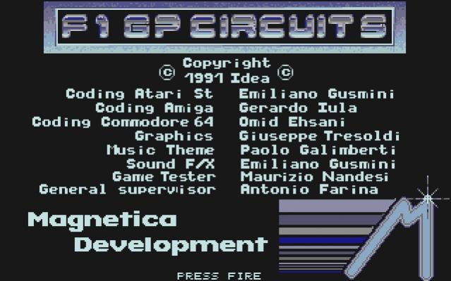 F1 GP Circuits - Idea - Atari ST unreleased version