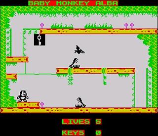 Baby Monkey Alba - ZX Spectrum - WIP