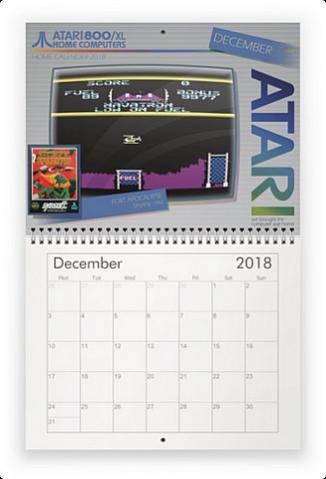 Atari 8-bit Computer Systems Home Calendar 2018