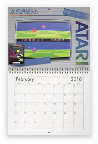 Atari 8-bit Computer Systems Home Calendar 2018