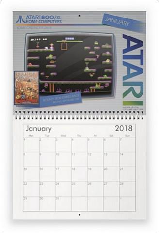 Atari 8-bit Computer Systems Home Calendar 2018