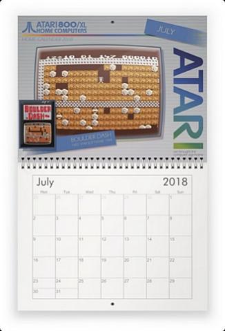 Atari 8-bit Computer Systems Home Calendar 2018