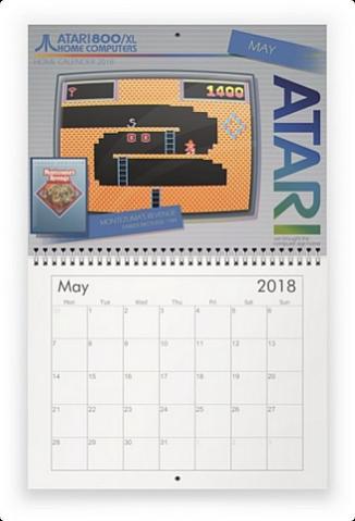 Atari 8-bit Computer Systems Home Calendar 2018