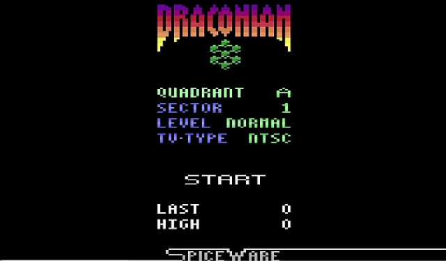 Draconian - Atari 2600 - WIP - RC6 - title