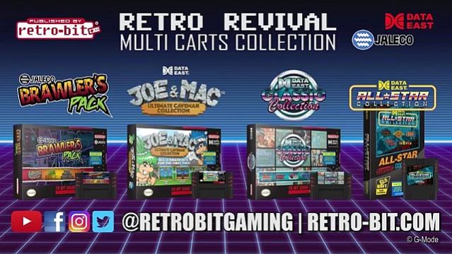 Retro-Bit - Retro Revival Multi Carts Collection - Data East - Jaleco - NES - SNES