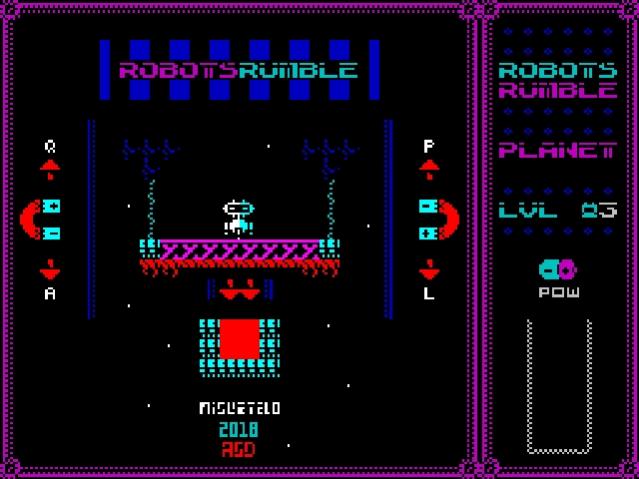Robots Rumble - ZX Spectrum - homebrew puzzle