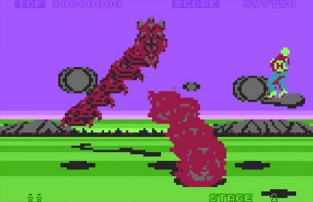 Space Harrier Update 2018 per Atari 8-bit