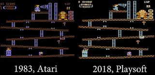 New Donkey Kong Arcade Version - 2018 - Playsoft - Atari 8-bit - Atari 5200 - final