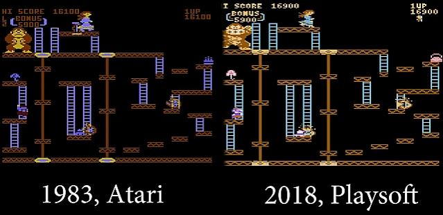 New Donkey Kong Arcade Version - 2018 - Playsoft - Atari 8-bit - Atari 5200 - final