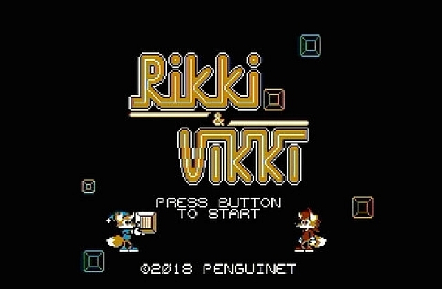 Rikki &amp;amp; Vikki - Atari 7800 - puzzle-action