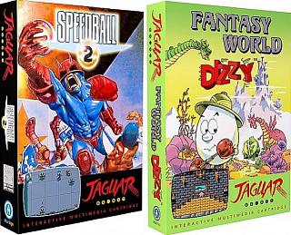 Speedball 2 - Fantasy World Dizzy - Atari Jaguar - boxes