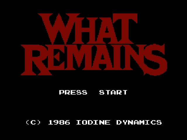 What Remains - NES - title