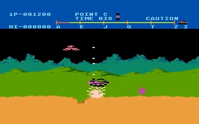 Moon Patrol Redux - Atari XL-XE