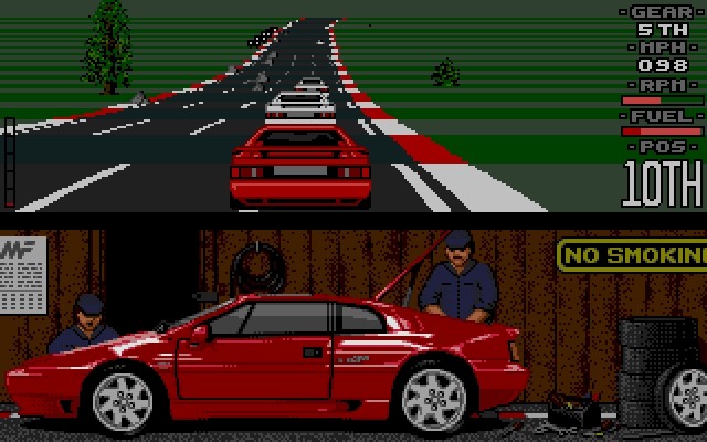 Lotus Esprit Turbo Challenge - Atari STE - ingame