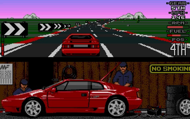 Lotus Esprit Turbo Challenge - Atari STE - ingame