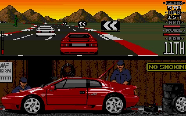 Lotus Esprit Turbo Challenge - Atari STE - ingame