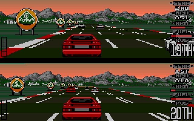 Lotus Esprit Turbo Challenge - Atari STE - ingame