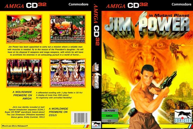 Jim Power - Amiga CD32 (unofficial port) - cover