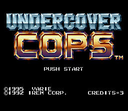 Undercover Cops - Super Nintendo