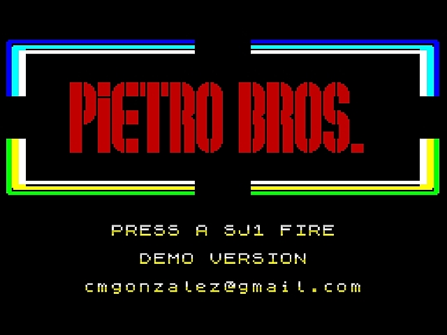 Pietro Bros. - ZX Spectrum (Demo)