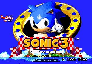 Sonic The Hedgehog 3 - Megadrive