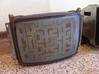 Pac-Man video game burn in