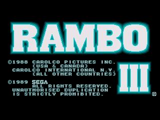 Rambo III - Megadrive