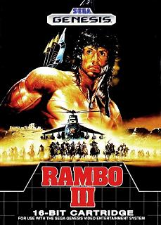 Rambo III megadrive cover