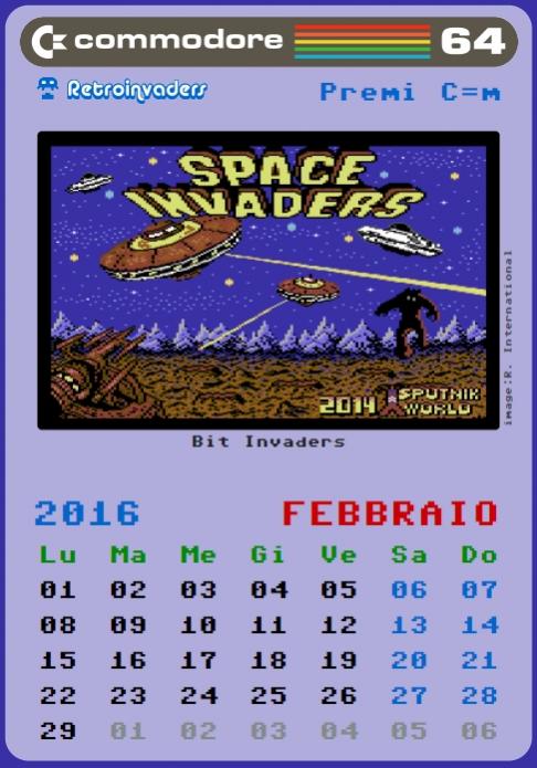 Commodore 64 Calendar 2016